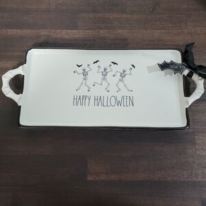 Rae Dunn Happy Halloween Skeleton Tray